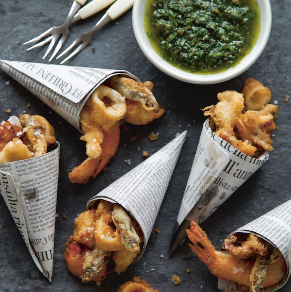 Mini fritto misto cones